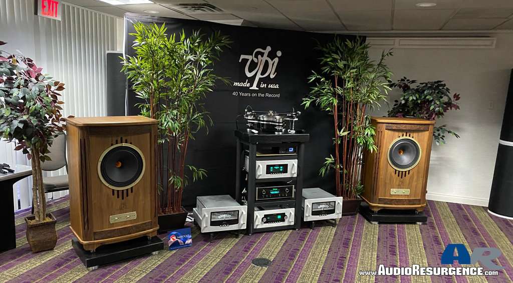 Tannoy speakers in the VPI room